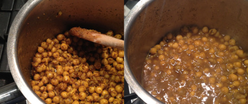 Cook the chickpeas